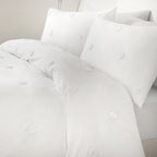 Dot Garden White 100% Cotton Duvet Set