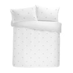 Dot Garden White 100% Cotton Duvet Set