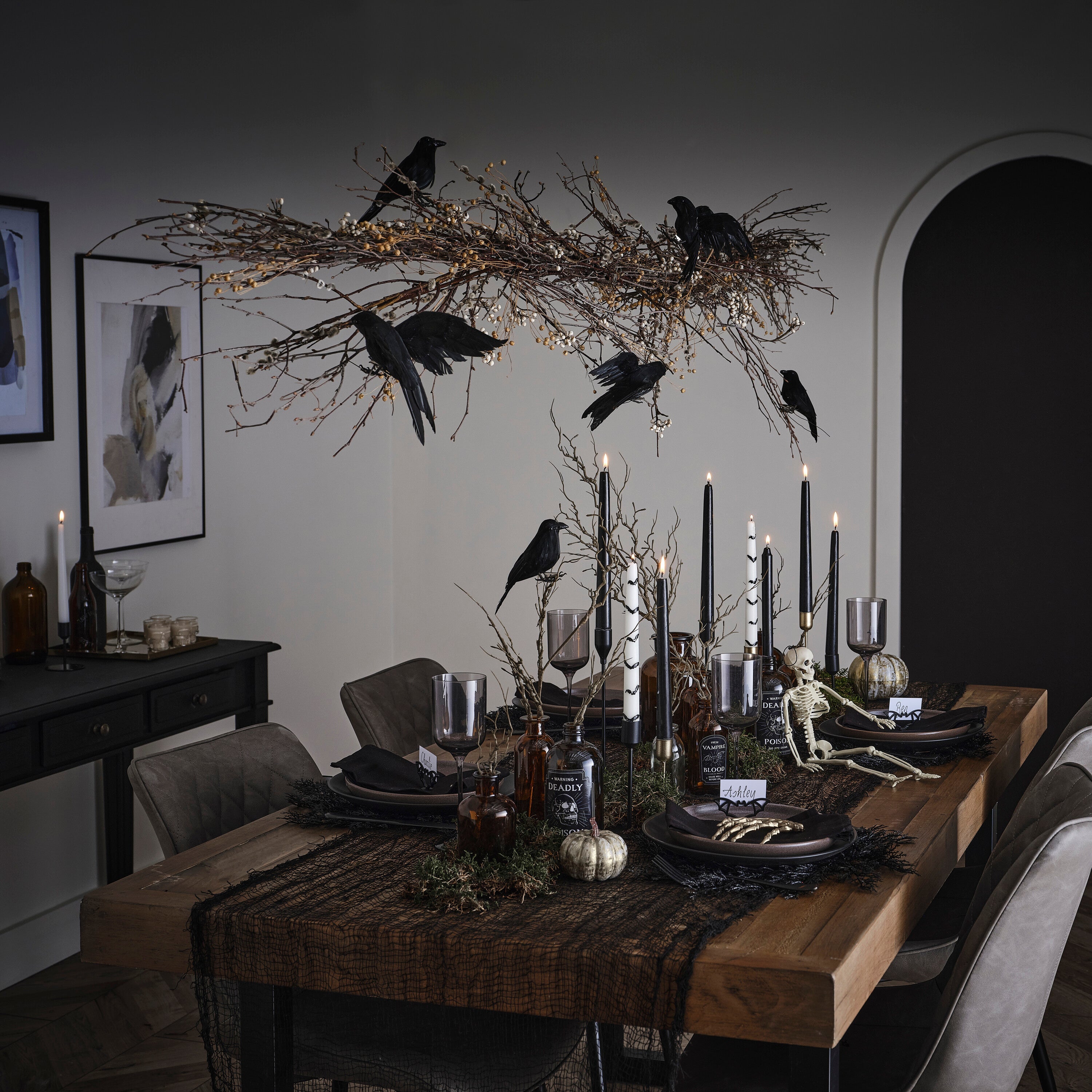 Twigs and Berry Decorative Halloween Garland