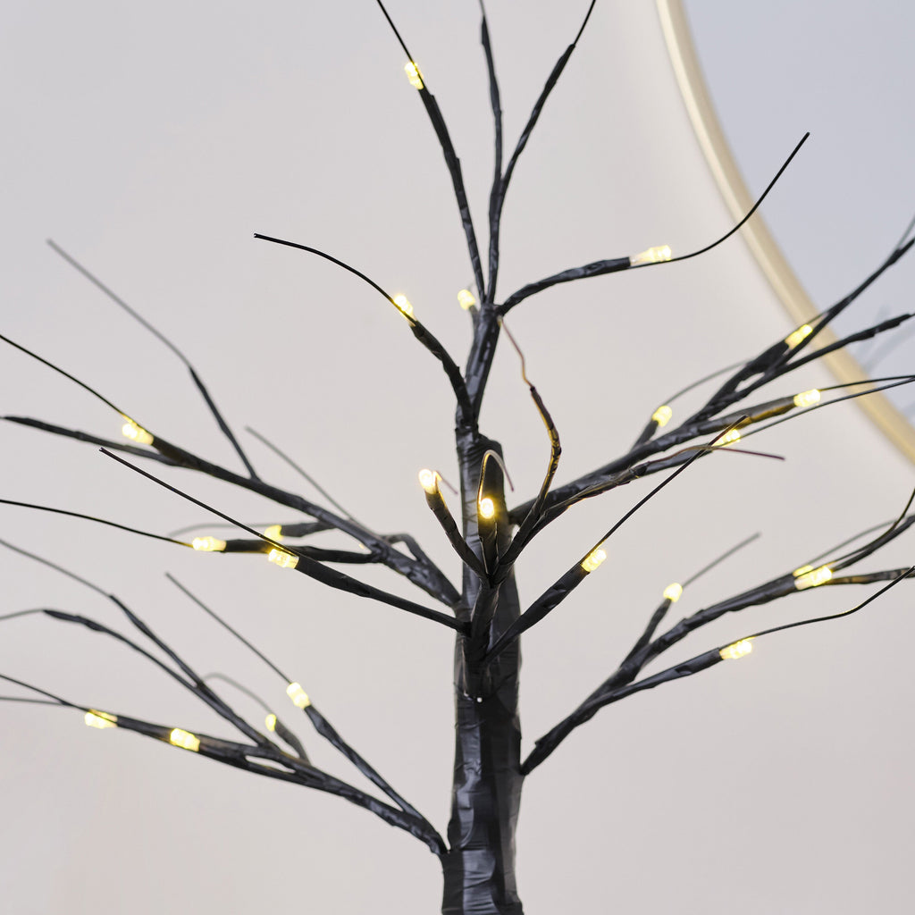Black Light Up Halloween Tree Decoration- 5 Inner Pack