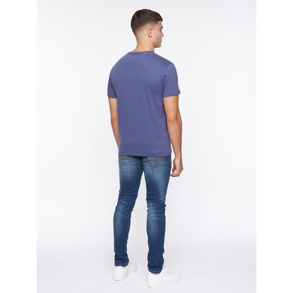 Duck & Cover Banning T-Shirt - Denim Blue - Beales department store