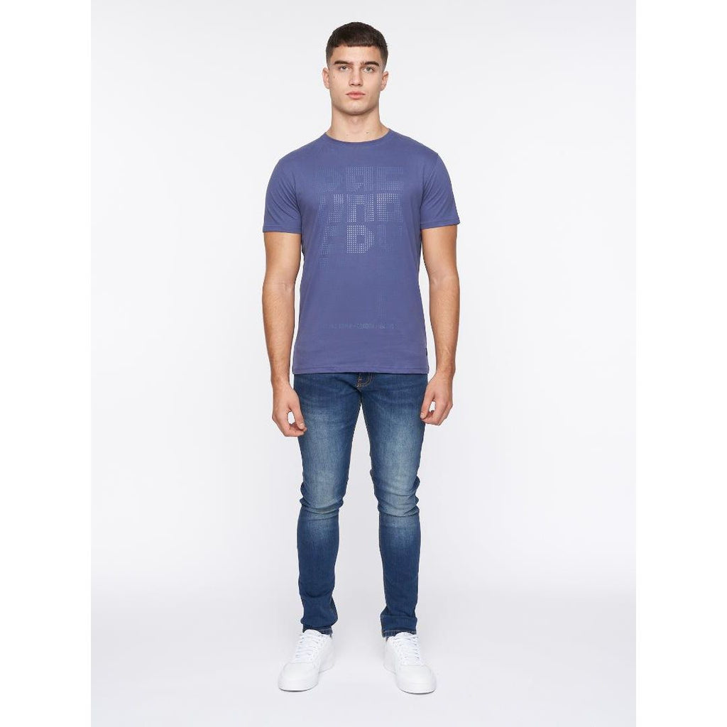 Duck & Cover Banning T-Shirt - Denim Blue - Beales department store