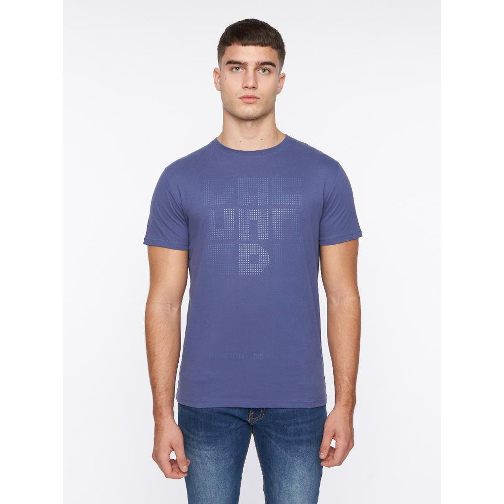 Duck & Cover Banning T-Shirt - Denim Blue - Beales department store