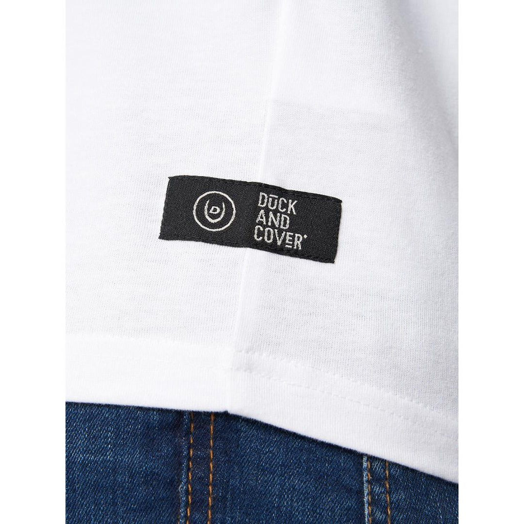 Duck & Cover Banning T-Shirt - White - Beales department store