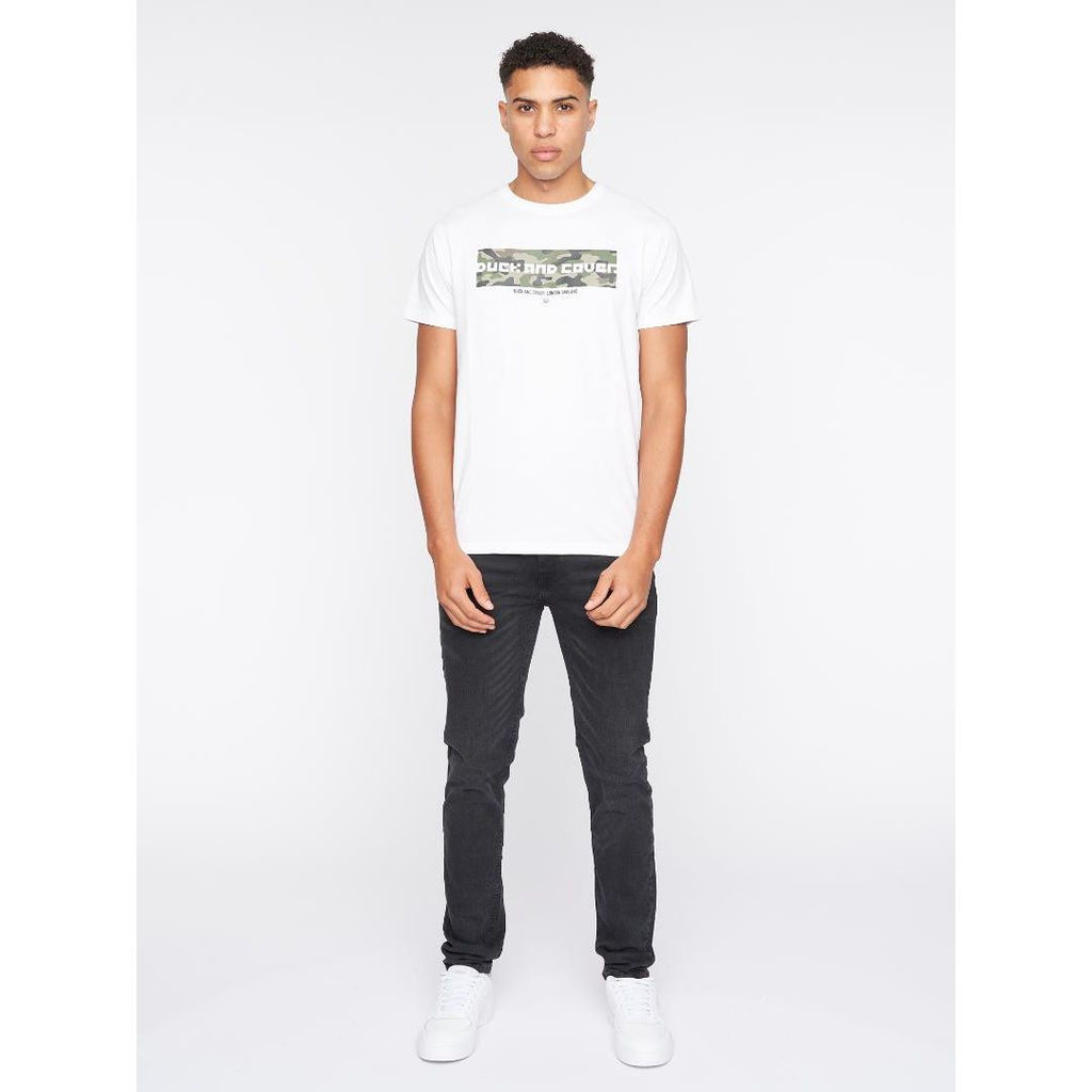 Duck & Cover CAMOVILLE TEE - WHITE - Beales department store