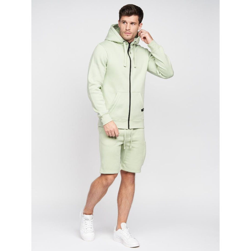 Duck & Cover MILGATE ZIP THRU HOODY - SAGE - Beales department store