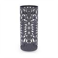 Round Metal Umbrella Stand in Grey | M&W