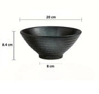 Ramen Bowl Set of 2 Includes Chopsticks & Spoons Green | M&W