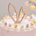 Wooden Bunny Ears Easter Cake Topper- 5 Inner Pack