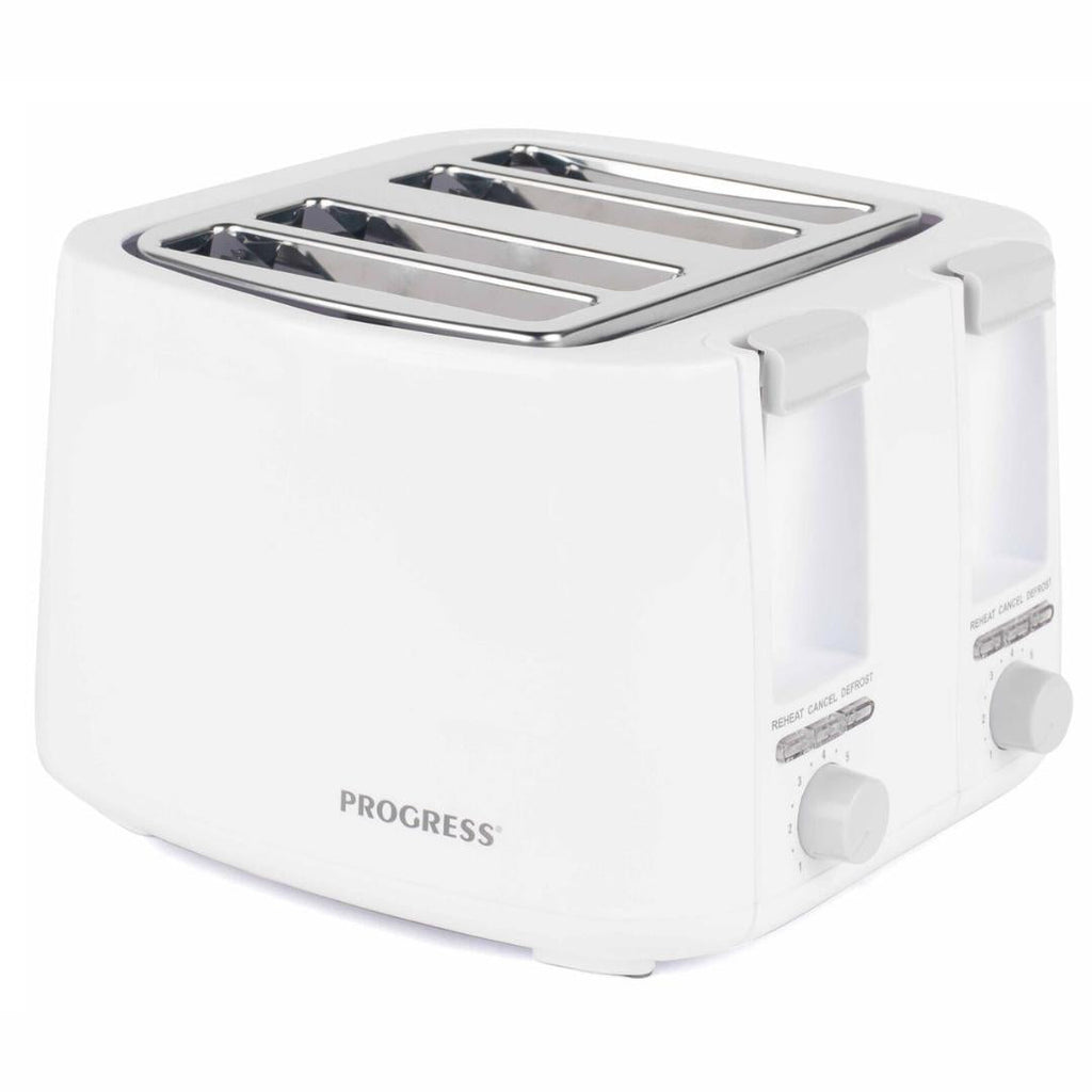 EK3394PF Progress 4 Slice Toaster White - Beales department store