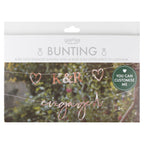 Customisable Rose Gold Engaged Bunting- 5 Inner Pack