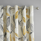 Ensley Ochre Eyelet Curtains