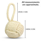 Rope Knot Door Stop Cream | M&W