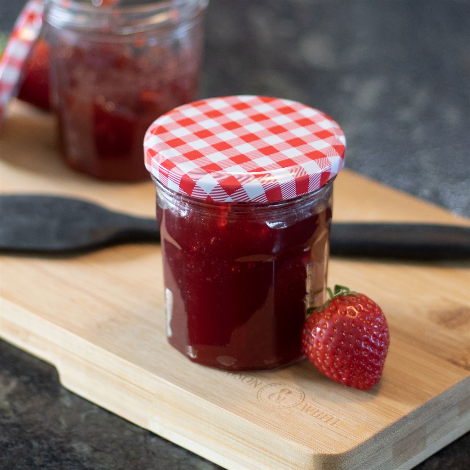 Wide Mouth Glass Jam Jars - Set of 12 | M&W