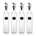 Oil and Vinegar Dispenser Bottles - 500ml Pack of 4 | M&W