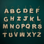Alphabet Initial Embroidered Felt Christmas Tree Decoration