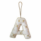 Alphabet Initial Embroidered Felt Christmas Tree Decoration