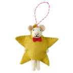 Felt Star Mouse Christmas Tree Decoration- 12 Inner Pack