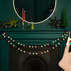 Red Berry Foliage Christmas Garland