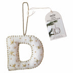 Alphabet Initial Embroidered Felt Christmas Tree Decoration