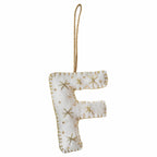 Alphabet Initial Embroidered Felt Christmas Tree Decoration