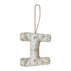 Alphabet Initial Embroidered Felt Christmas Tree Decoration