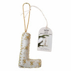 Alphabet Initial Embroidered Felt Christmas Tree Decoration