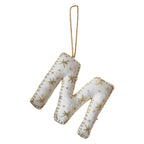 Alphabet Initial Embroidered Felt Christmas Tree Decoration