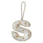 Alphabet Initial Embroidered Felt Christmas Tree Decoration