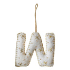Alphabet Initial Embroidered Felt Christmas Tree Decoration