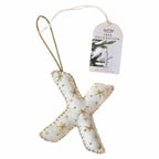 Alphabet Initial Embroidered Felt Christmas Tree Decoration