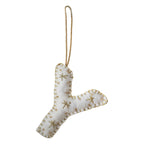 Alphabet Initial Embroidered Felt Christmas Tree Decoration