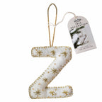 Alphabet Initial Embroidered Felt Christmas Tree Decoration