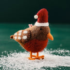 Felt Festive Robin Christmas Tree Decoration- 12 Inner Pack