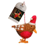 Felt Festive Robin Christmas Tree Decoration- 12 Inner Pack