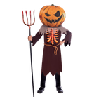 Scary Pumpkin Big Head - Child Costume