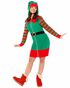 Festive Elf Women  - Adult Costume