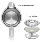 French Press Cafetiere Steel Coffee Maker 1500ml | M&W