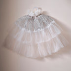 White & Silver Sparkle Fairy Princess Costume Cape- 4 Inner Pack