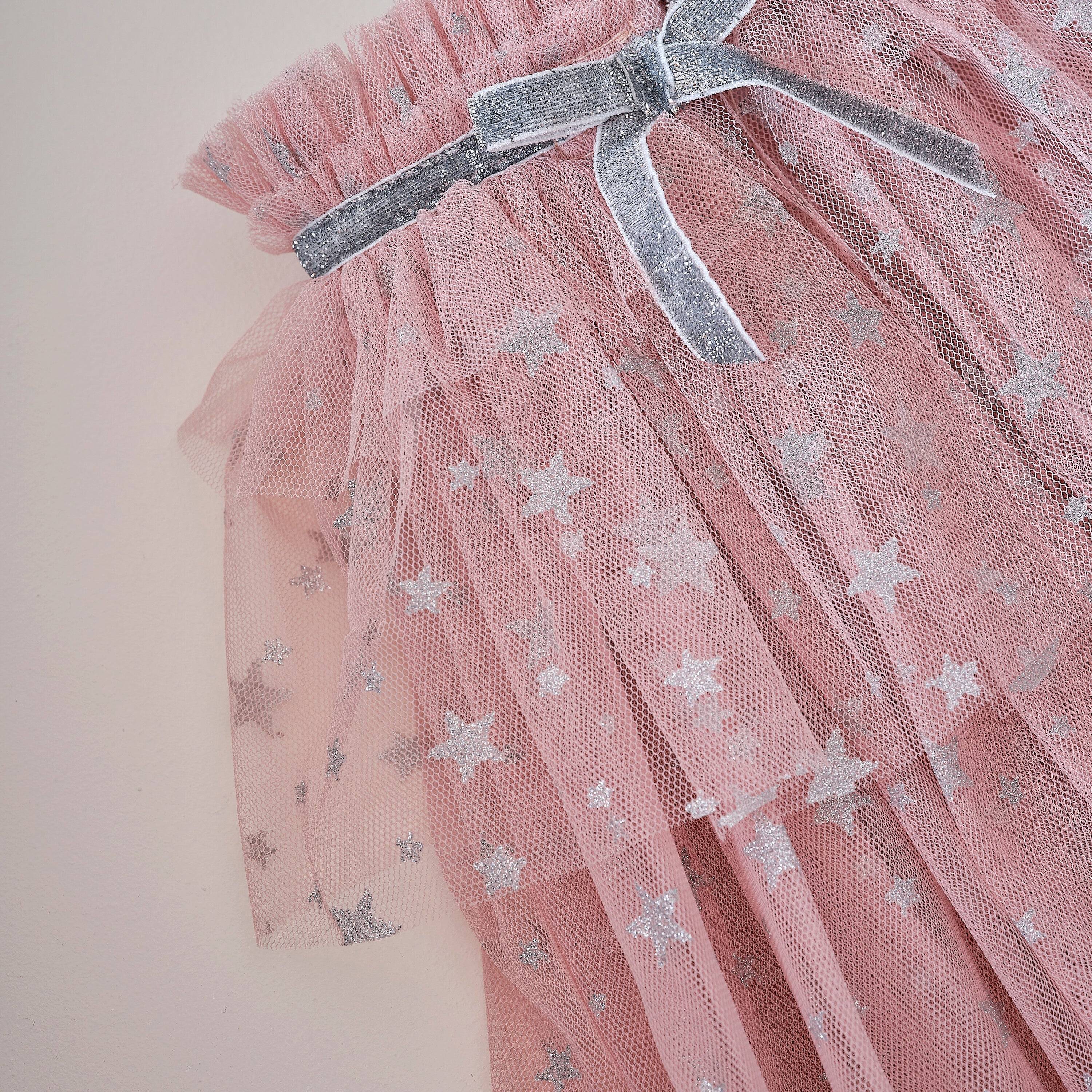 Pink & Silver Sparkle Fairy Princess Costume Cape
