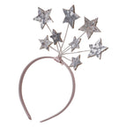 Pink & Silver Sequin Star Headband- 4 Inner Pack