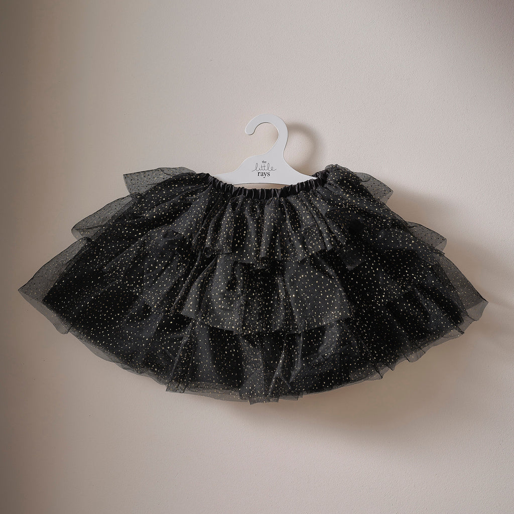 Black & Gold Sparkle Dress Up Tutu- 4 Inner Pack