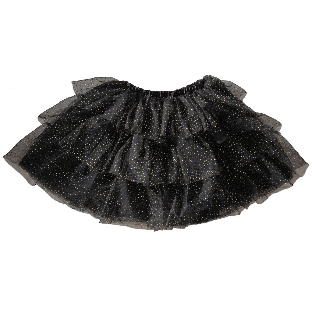 Black & Gold Sparkle Dress Up Tutu- 4 Inner Pack