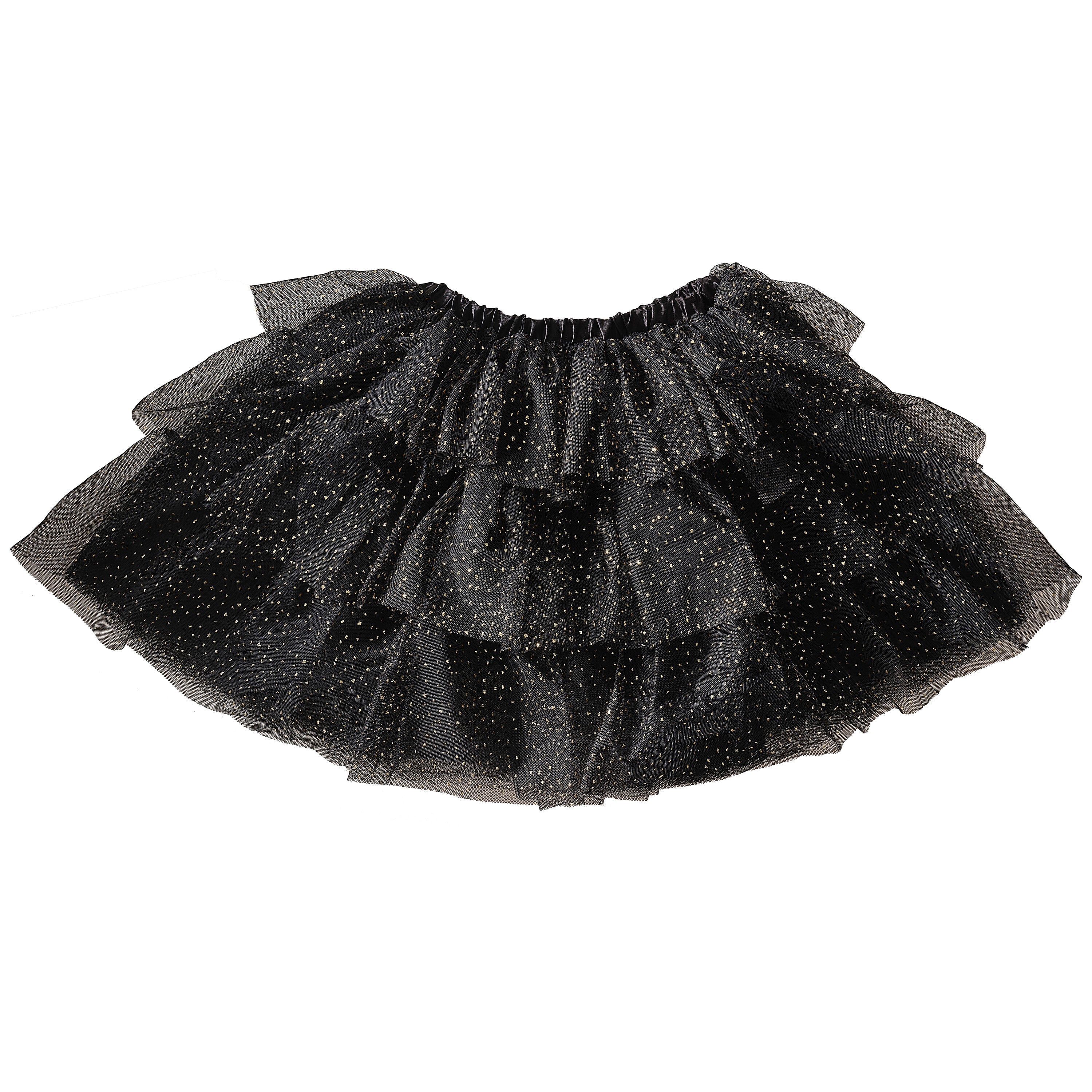 Black & Gold Sparkle Dress Up Tutu- 4 Inner Pack
