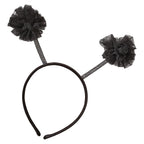 Black Pom Pom Bumble Bee Headband- 4 Inner Pack