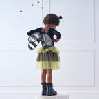 Black Pom Pom Bumble Bee Headband- 4 Inner Pack