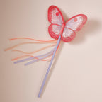 Red and Lilac Butterfly Wand