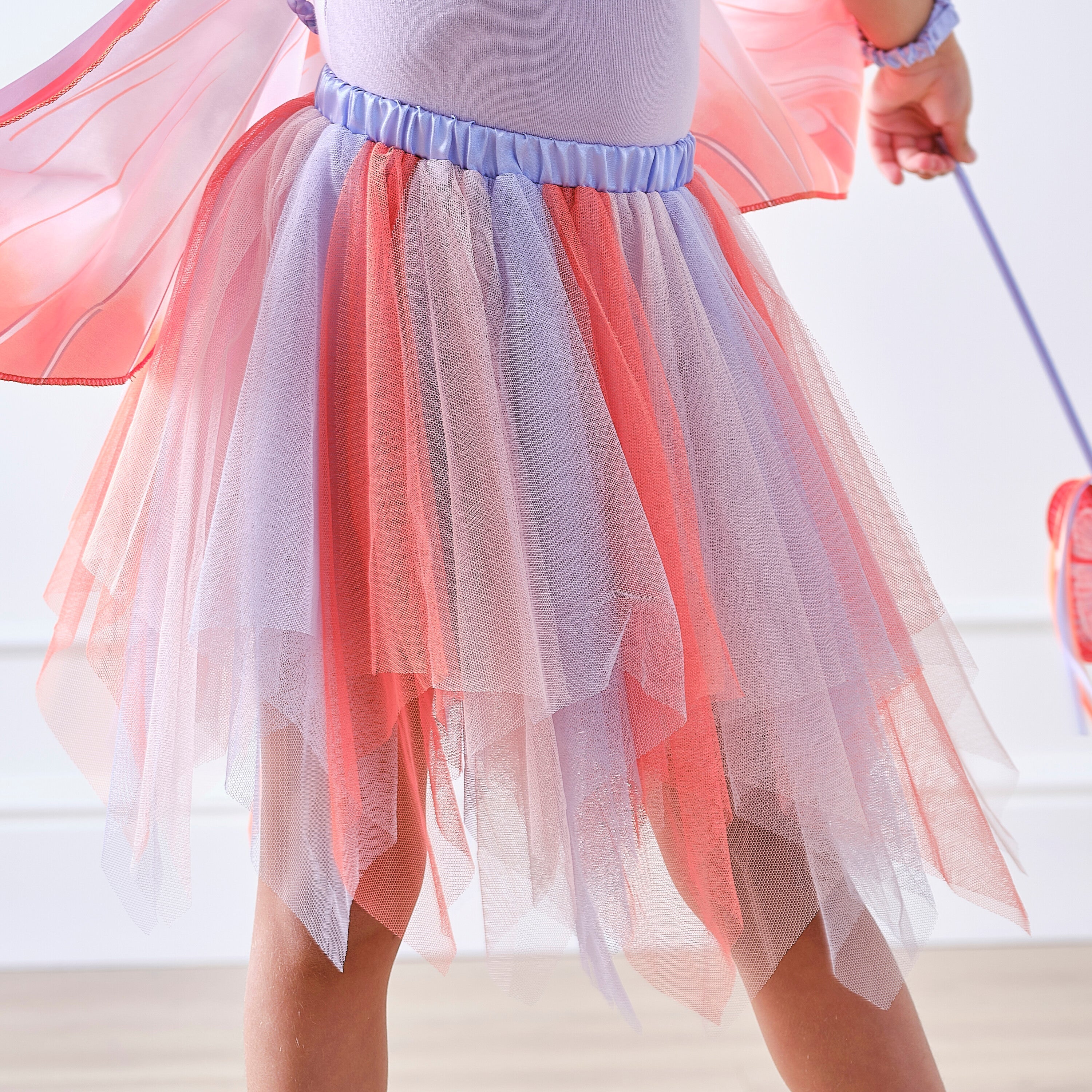 Red and Lilac Butterfly Costume Tutu- 4 Inner Pack