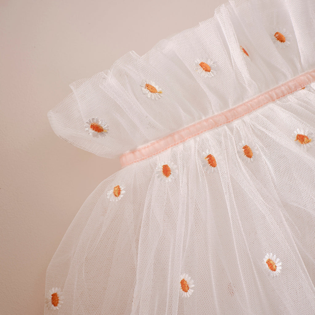 White and Pink Daisy Flower Costume Cape- 4 Inner Pack