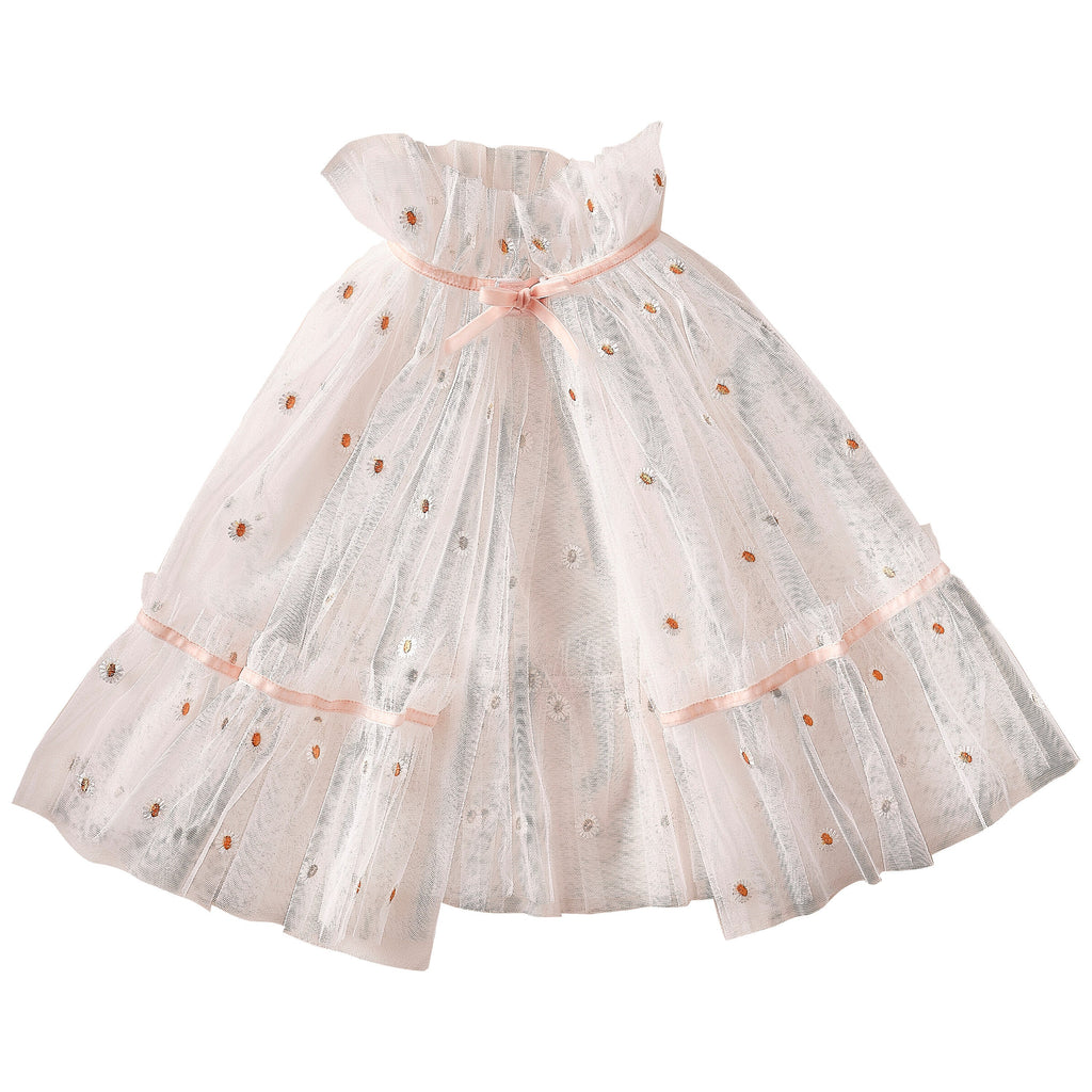 White and Pink Daisy Flower Costume Cape- 4 Inner Pack